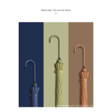 16K Creative Simple Long Handle Straight Rod Advertising Japanese Umbrella